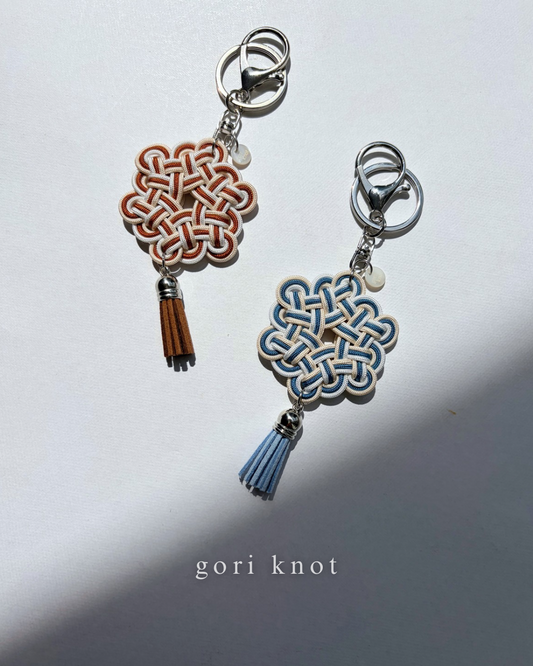 Hexagon Knot Bag Charm