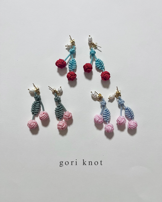 Cherry Knot Earrings